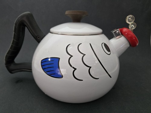 Vtg kamenstein fish tea pot - vtg,