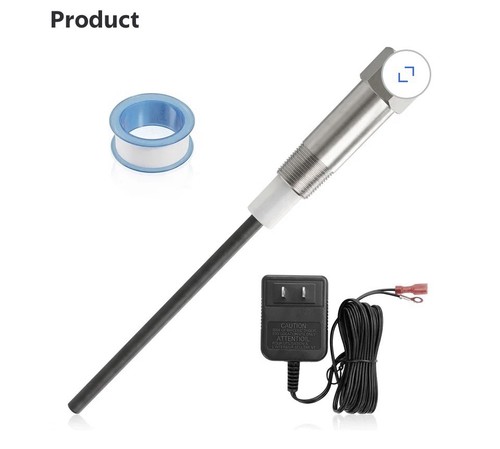 Powered anode rod water - powered, heater