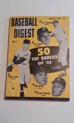 March 1955 baseball - baseball, digest