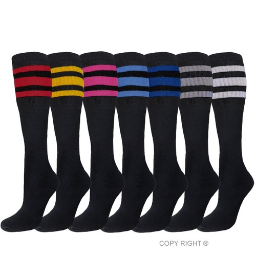 Pair striped tube socks - 4-6,