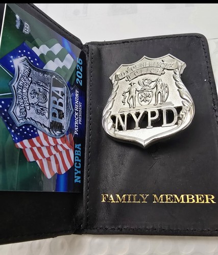 Nypd family member wallet - family, with