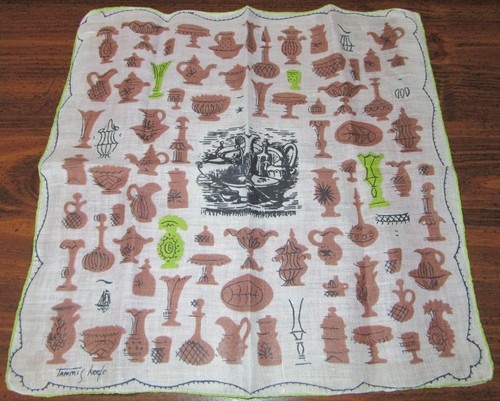 Vintage hankie linen tammis - vintage,