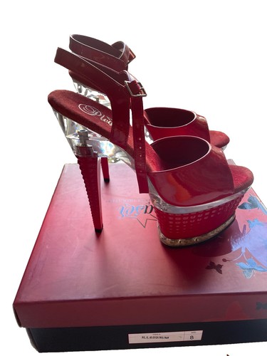 Red stripper heels - 6",