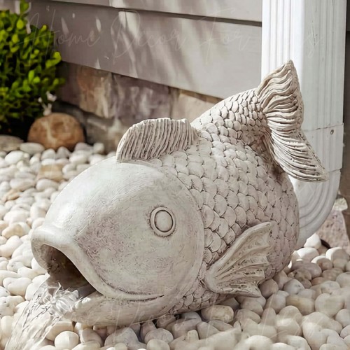 Fish downspout cover resin - downspout,