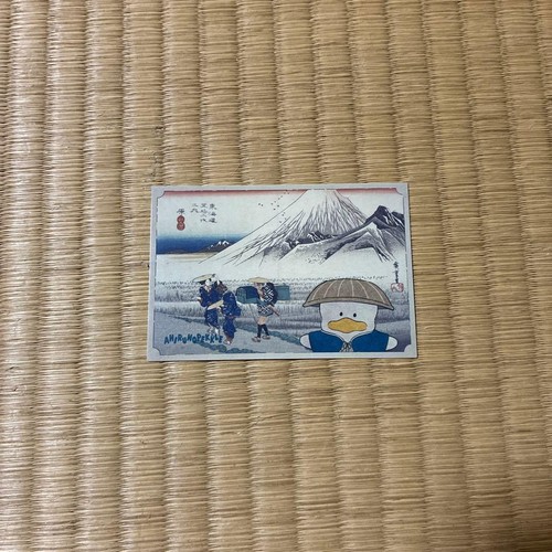 Ahiru pekkle ukiyo - ukiyo-e, card