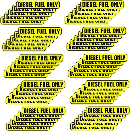 Diesel fuel only sticker - only, **