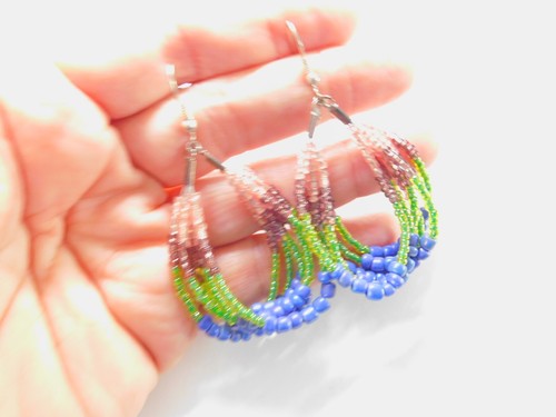 Pink purple green - purple, blue