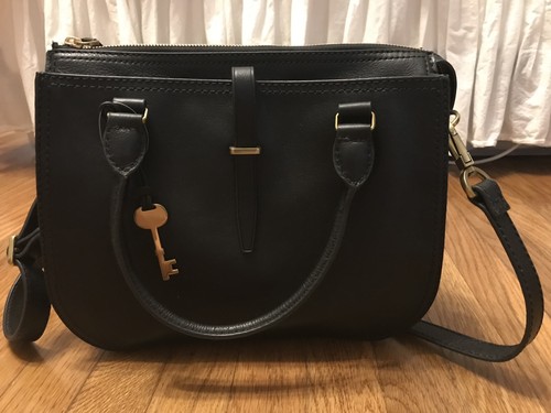 Nwt fossil ryder satchel - satchel, black