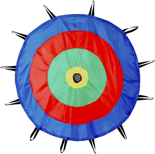 Kids play parachute rainbow - kids,