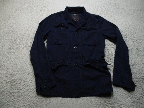 Star raw jacket mens blue - jacket,