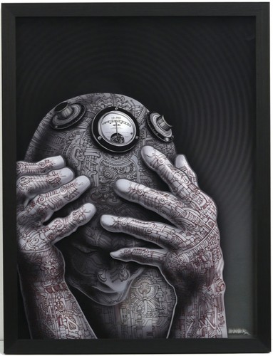 Emek cyberman framed acrylic - framed,