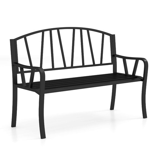 Metal garden bench patio - bench,