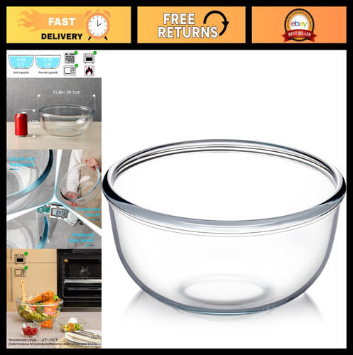 Quart large glass mixing - quart,