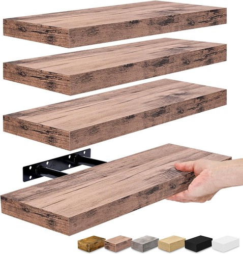 Sorbus wall mounted bookshelf - wall,