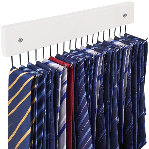 Tie rack wall mounted 180 - tie,