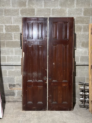 Antique panel pocket doors - antique,