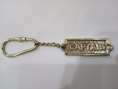 Golden brass key - key, captain