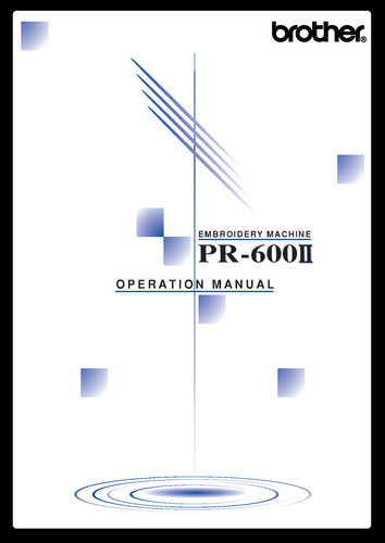 Brother 600ii embroidery - pr-600ii,