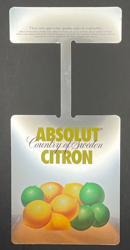 Absolut citron vodka mylar - vodka,