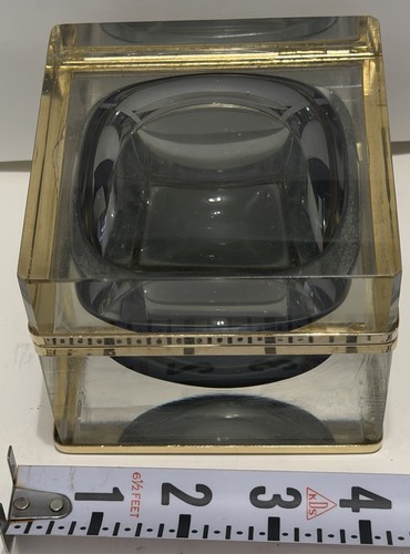 Murano italian crystal casket - italian,