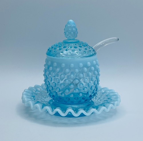Vintage fenton blue opalescent - fenton,