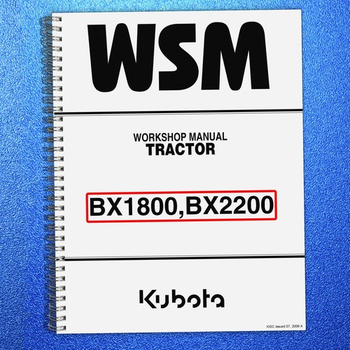 Kubota bx1800 bx2200 - kubota, tractor