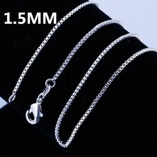 925 sterling silver necklace - silver,