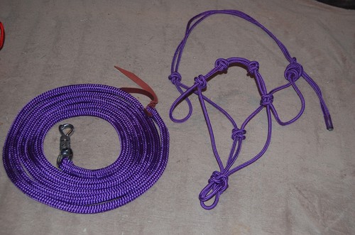 Stiff knot halter lead - stiff, 4-knot