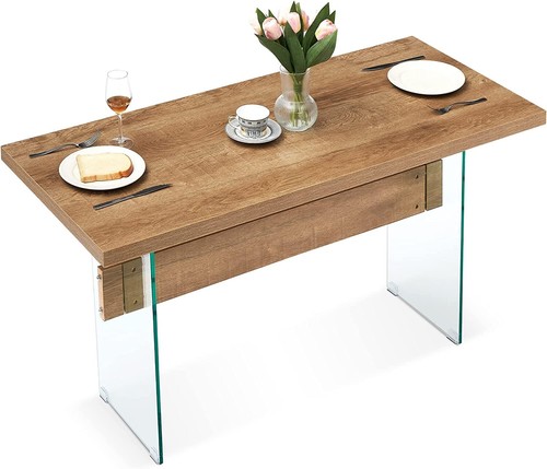 Ivinta dining table - dining, glass
