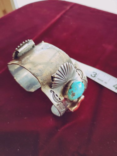 Native american silver cuff - american,