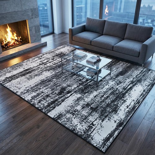 5x7 black white living - living, room