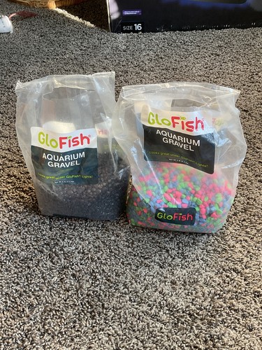 Glofish aquarium gravel black - gravel,