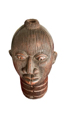 Oba ife nigeria patinated - ife,