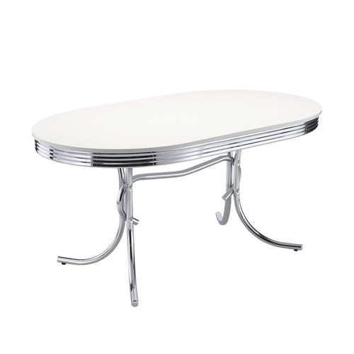 Retro oval inch wood top - wood,