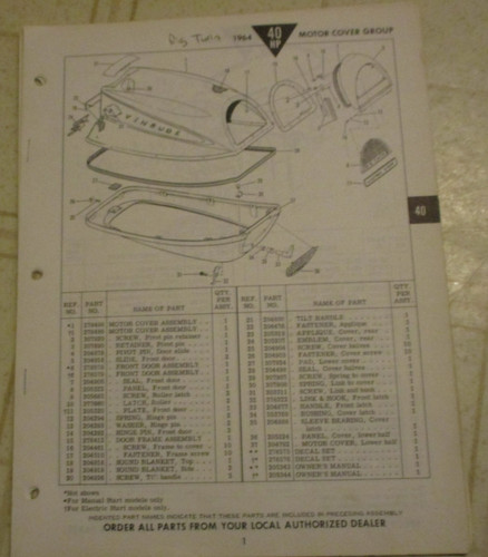 1964 evinrude big - evinrude, hp