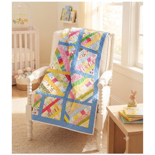 Handmade patchwork baby quilt - patchwork,