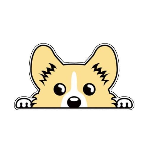Pembroke welsh corgi sticker - welsh,