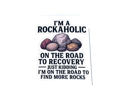 Rockaholic sticker funny - rockaholic,