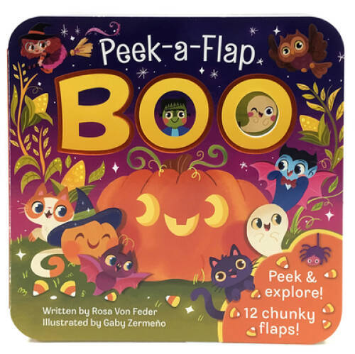 Boo peek flap board book - boo:, peek-a-flap