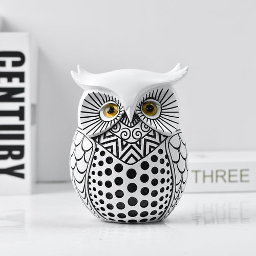 Mesmerizing white owl - white,