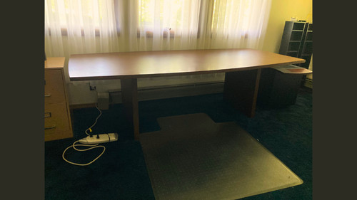 Gently used conference - used, table