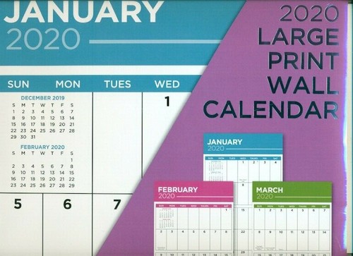 Calendar 2020 large print - -,