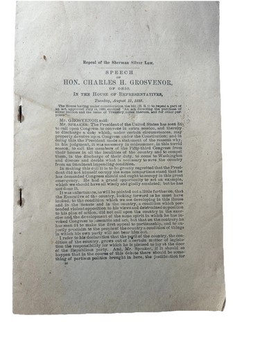 Pamphlet 1893 repeal the - 1893,