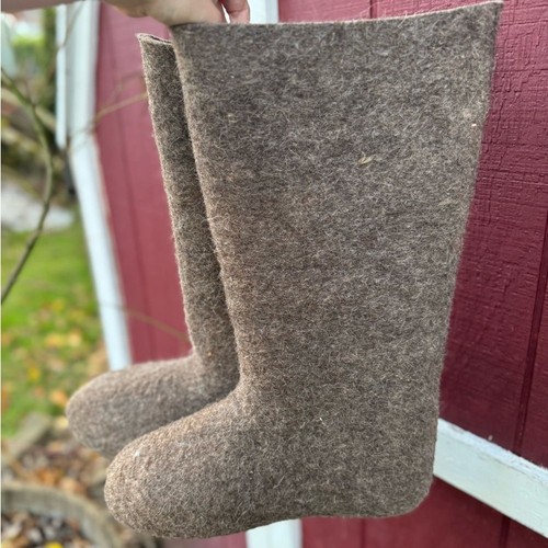 Russian valenki thick felted - valenki,