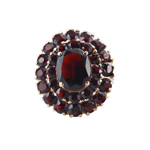 18k gold bohemian - 18k, garnet