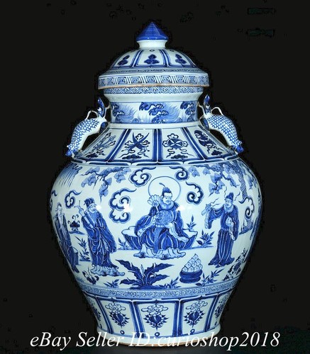 Old chinese blue - blue, white