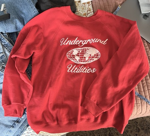 Vintage hanes sweatshirt red - hanes,