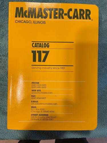 Mcmaster carr catalog book - mcmaster-carr, no