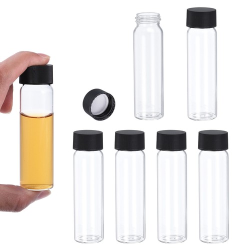 7ml clear glass vials - 40.7ml, 6