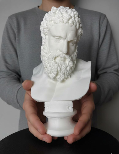 Farnese hercules bust 3d - bust,